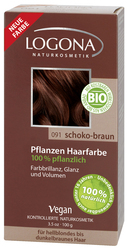 Растительная краска для волос 091 Шоколадно-коричневый, 100 г