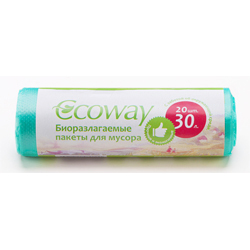 Биоразлагаемые пакеты для мусора  30 л., 20 шт (30 л)