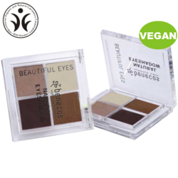 Четырехцветные тени для век Benecos coffee&cream, 4.8 г