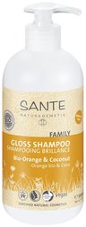 SANTE FAMILY  Шампунь для блеска с био-апельсином и кокосом, 500 мл