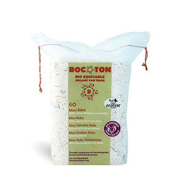 Bocoton Ватные диски Прямоугольные Maxi Baby, 60 шт.
