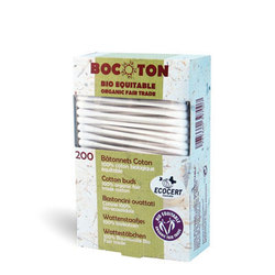 Bocoton Ватные палочки в картонной коробке, 200 шт.