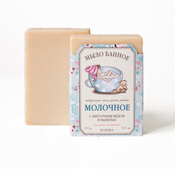 Купить Банное мыло Молочное с цветочным медом и ванилью (Мыло для тела) в Москве