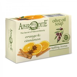 Мыло оливковое с апельсином и корицей, 100 г