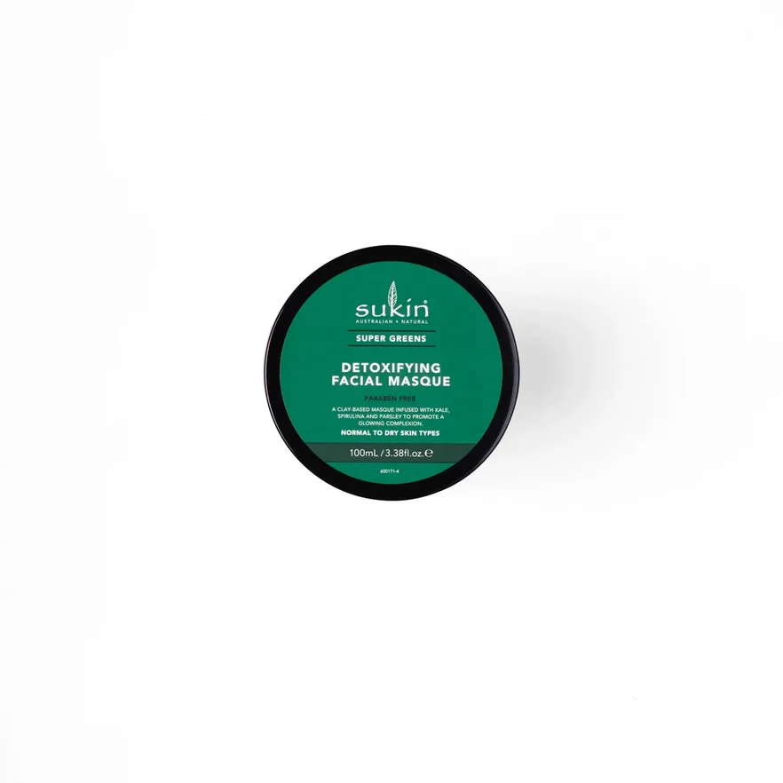 Детокс-маска для лица - Sukin Super Greens Detoxifying Facial Masque, 100 мл